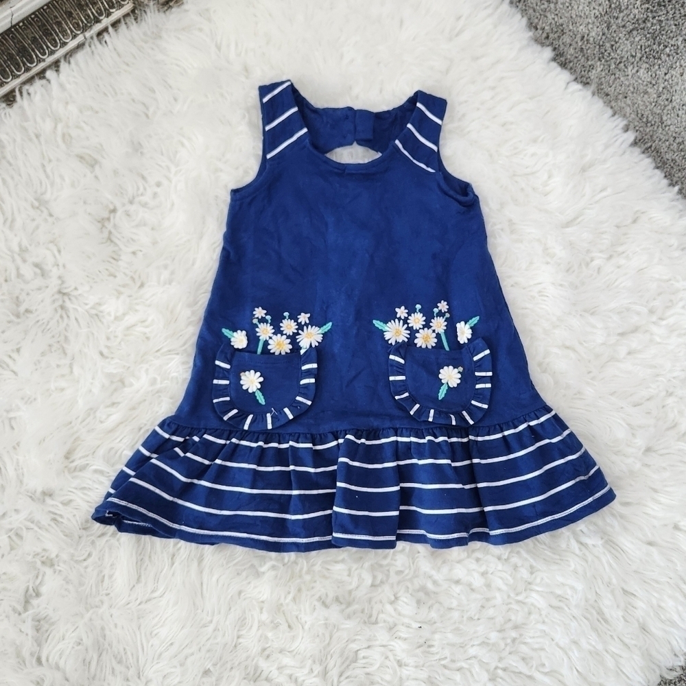 Nula Bug Girl's Dress. Size 2T. Navy. New without tags.